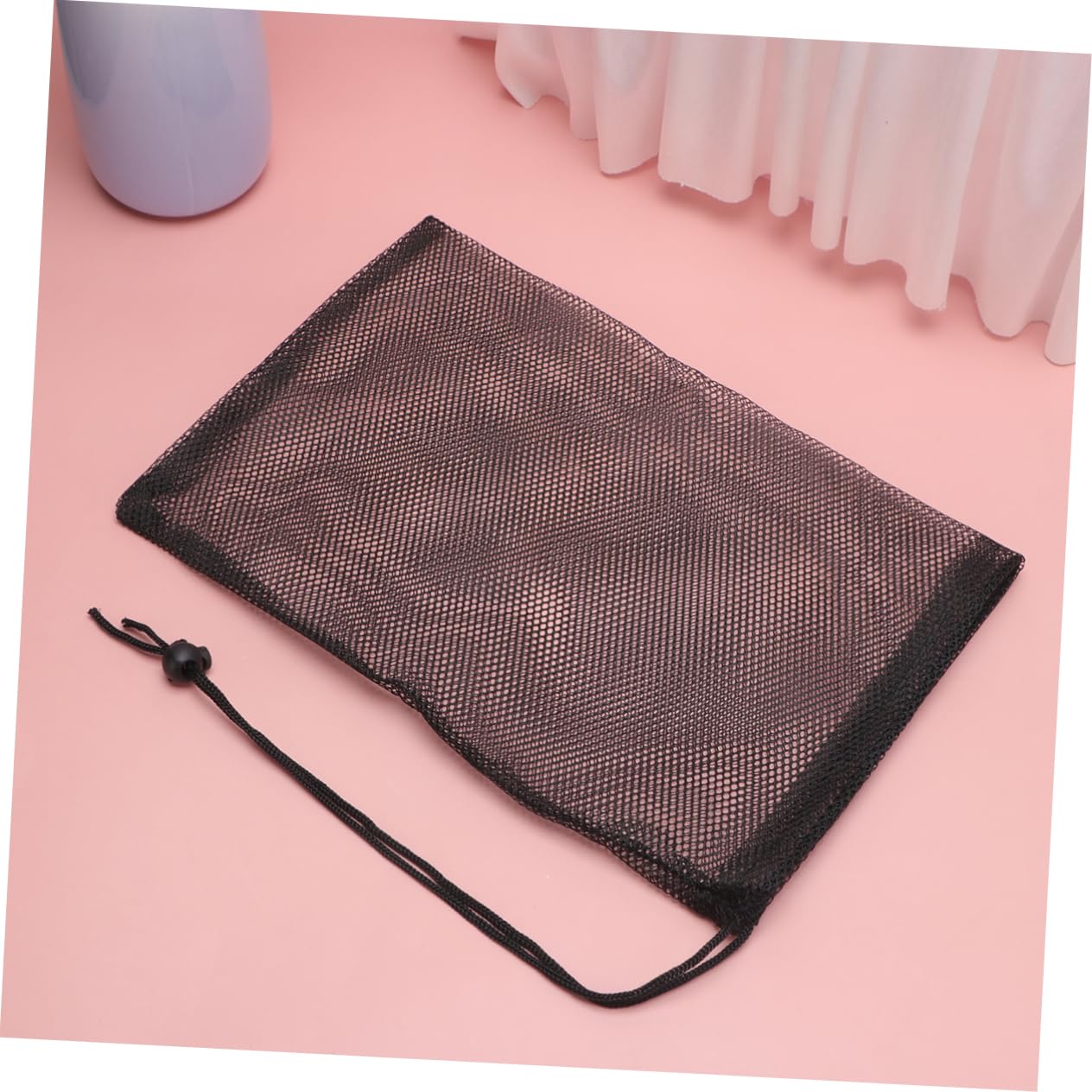 BUGUUYO Fish Tank Bag Set 10pcs Black 20x30 Mesh Strainer Pouch for Food Fish Waste Plant Debris