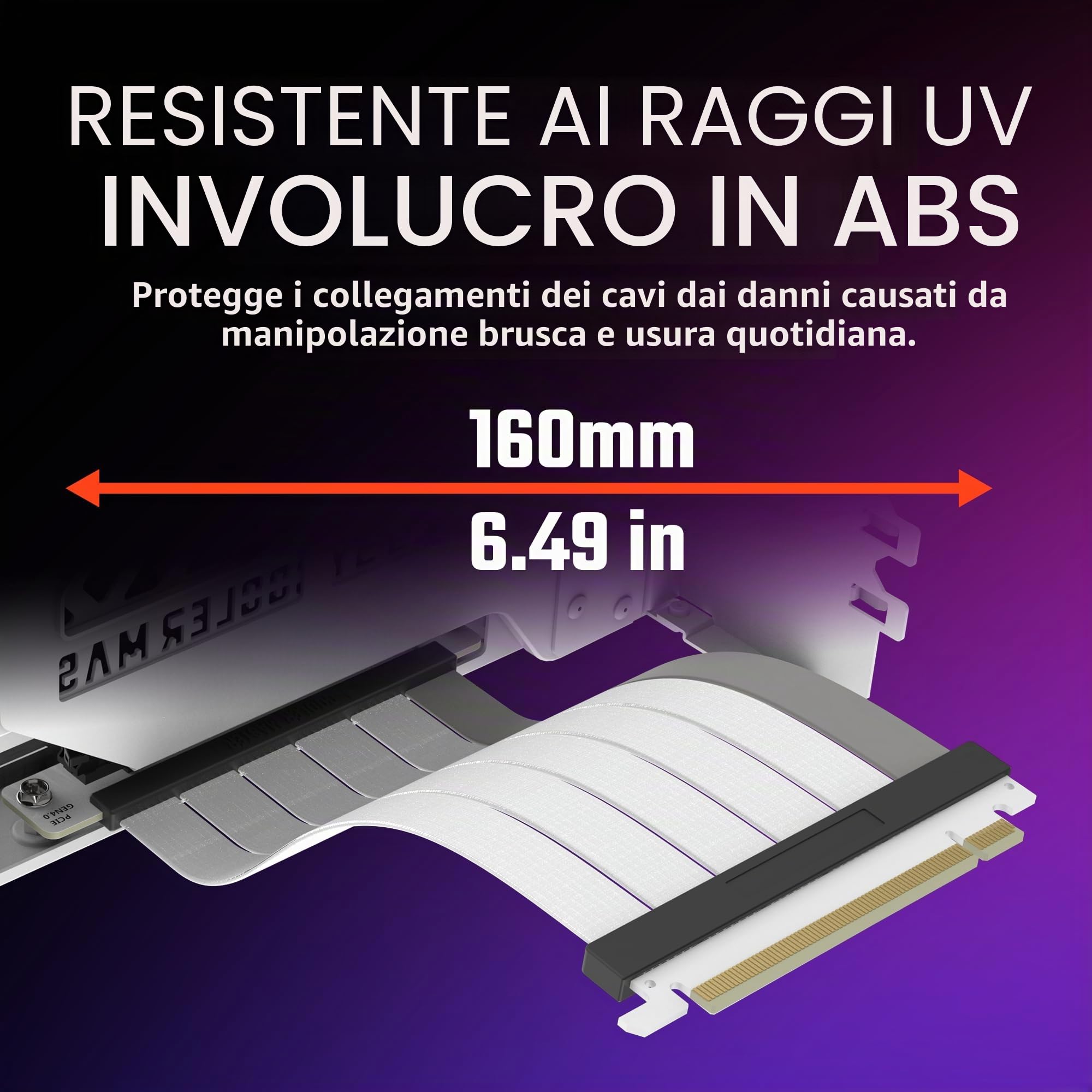 Cooler Master Kit Supporto Scheda Grafica Verticale V3 - Bianco