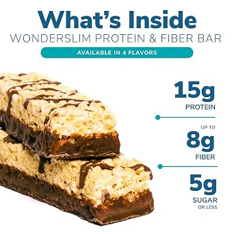 Wonderslim Protein Fiber Bar Bundle, Vanilla Crisp & S'more Crisp