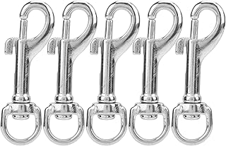 XHTLLO Stud Snap Hook, L72MM 316 Stainless Steel Spring Snap Hook, 360 Degree Rotation Double End Snap Hook, for Diving, Key Chain, Flag