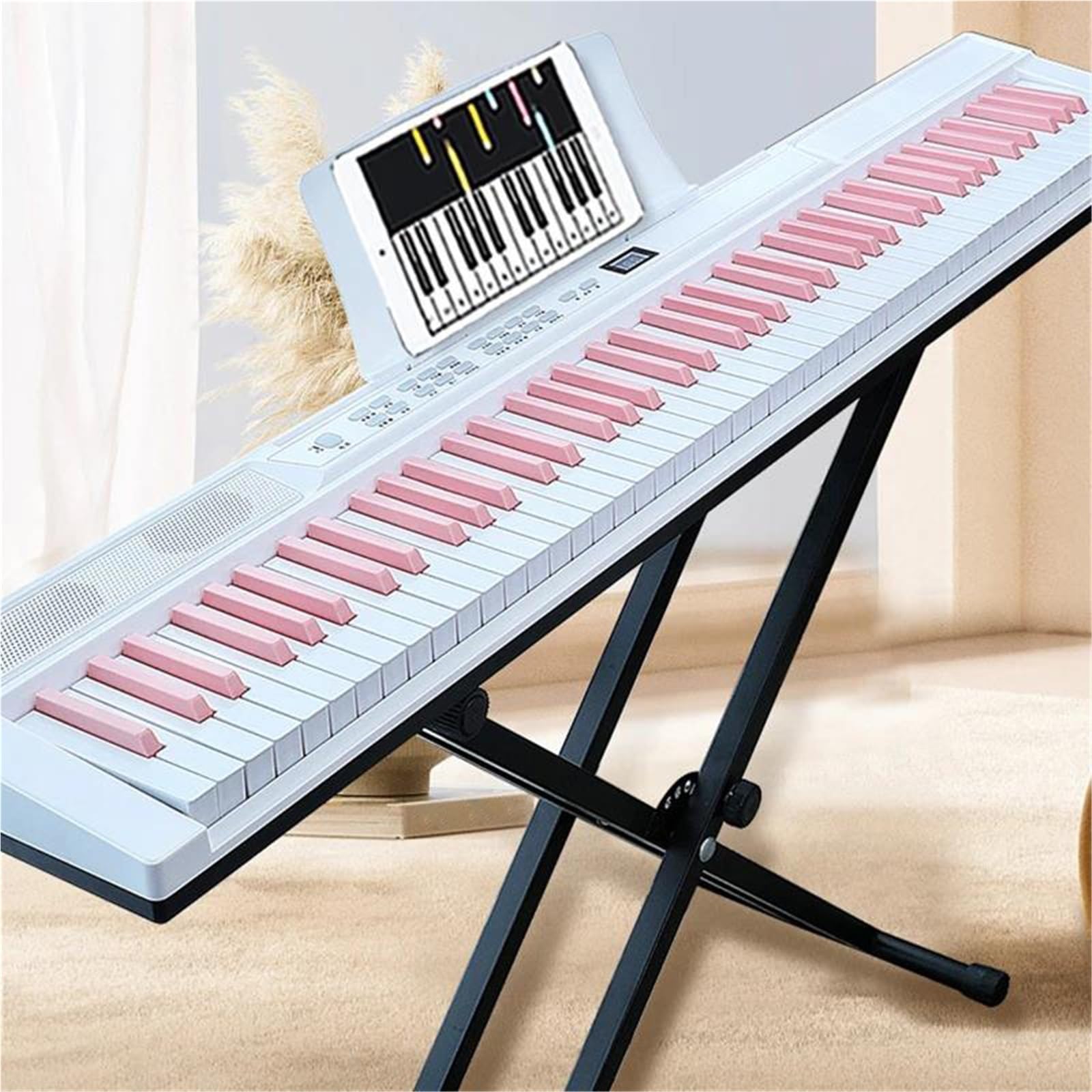 Profesjonalne Pianino Elektroniczne 88 Klawiszy Organy Elektroniczne Dla Początkujących Profesjonalny Przenośny Keyboard Instrumenty Muzyczne(Type3)