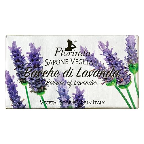 Florinda bayas de lavanda de flores de primavera vegetal Barra de Jabón 100g 3.5oz