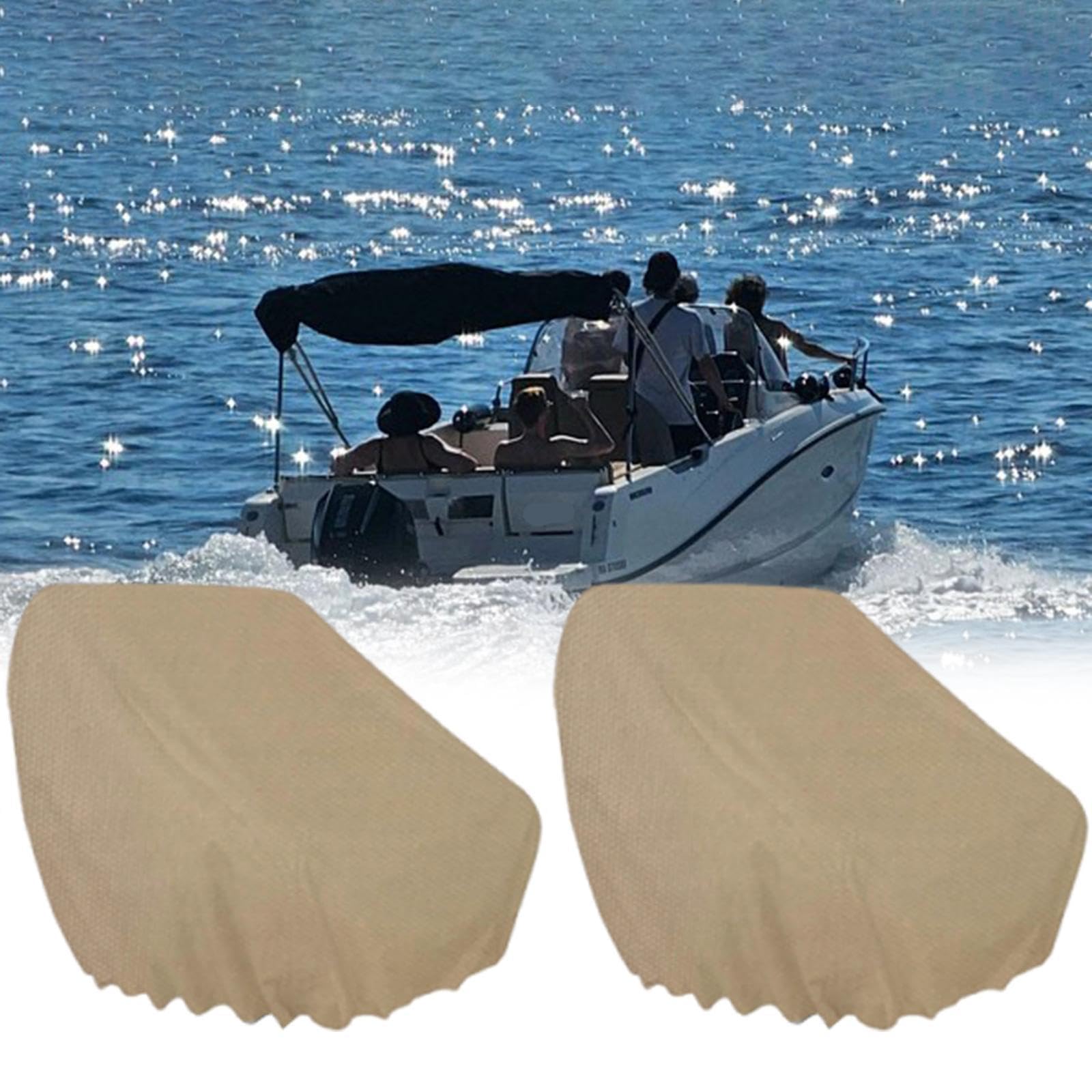 F Fityle Lot de 2 Housses de Protection pour siège de Bateau, imperméables, Robustes, faciles à Installer et à Entretenir, en Tissu Oxford