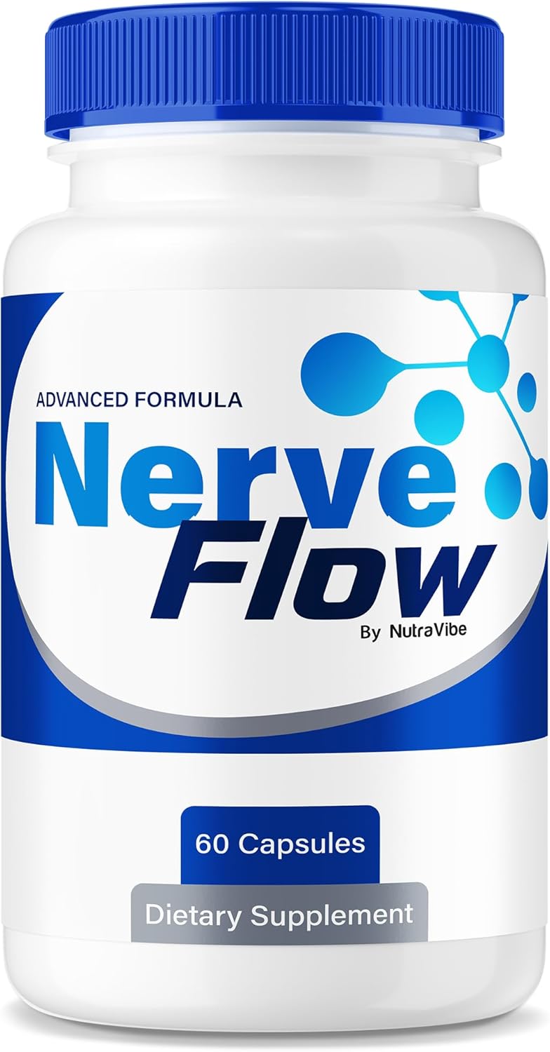 Nerve Flow – Daily Support Formula with a Balanced Blend for Nerve Health, Comfort, and Function | NerveFlow Easy-to-Swallow Pills for Daily Nerve Support (60 Capsules)