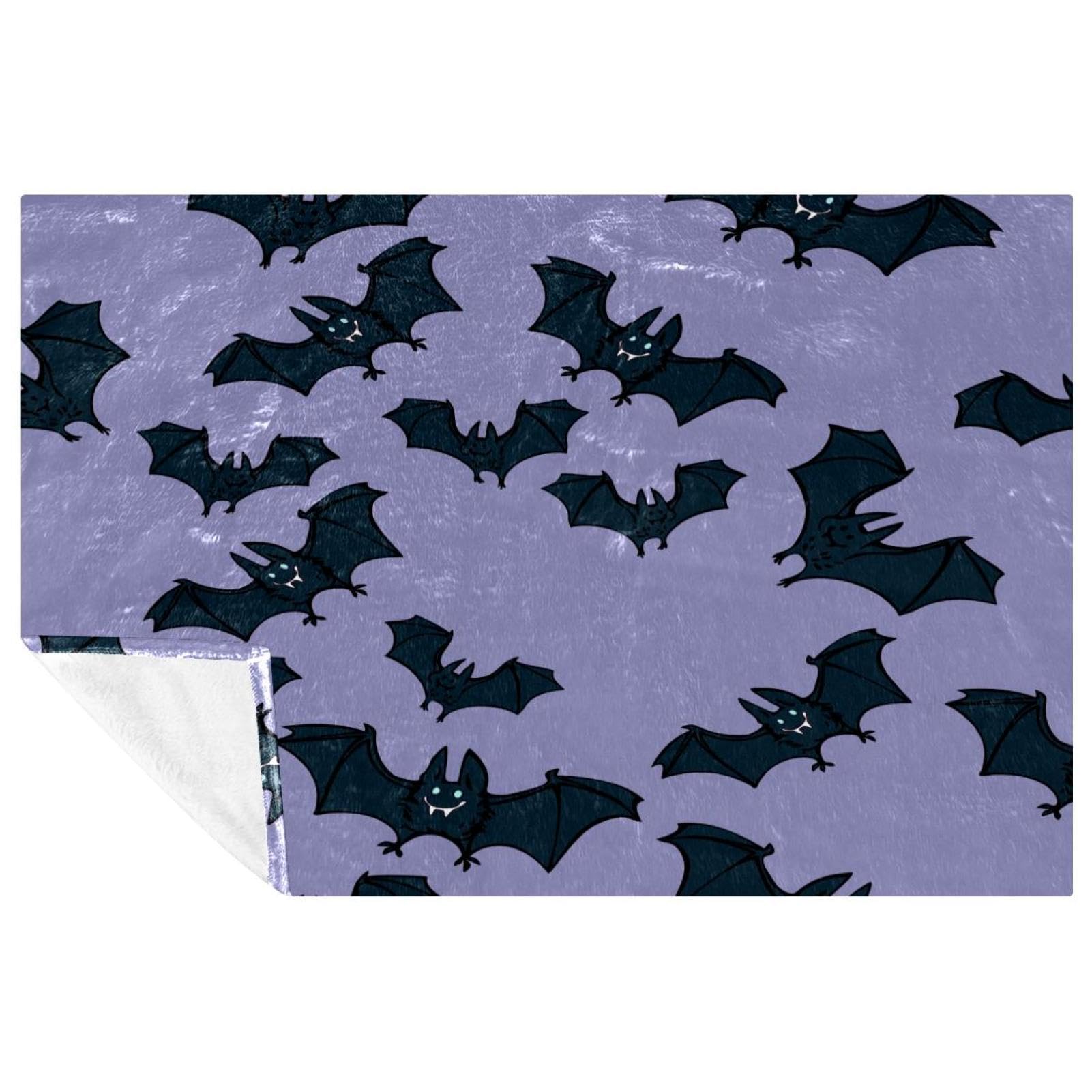 Couverture Halloween chauve-souris chaude contre le froid pour lit et plage
