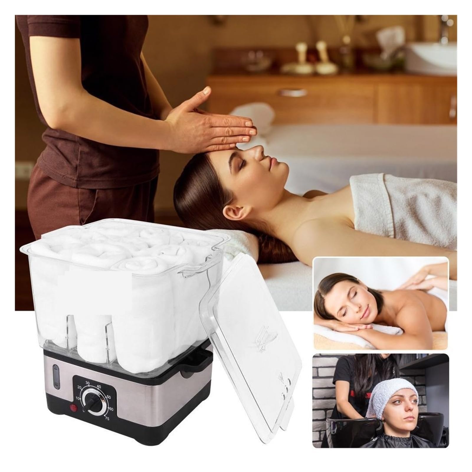 Heißer Handtuchwärmer, Handtuchwärmerschrank, Handtuch Heizung Schrank Barber Shop Handtuch Heizung Hause Schönheit Salon Dampf Nass Handtuch Reiniger Heizung Box Spa Haushalt Salon für Gesichtsbehand