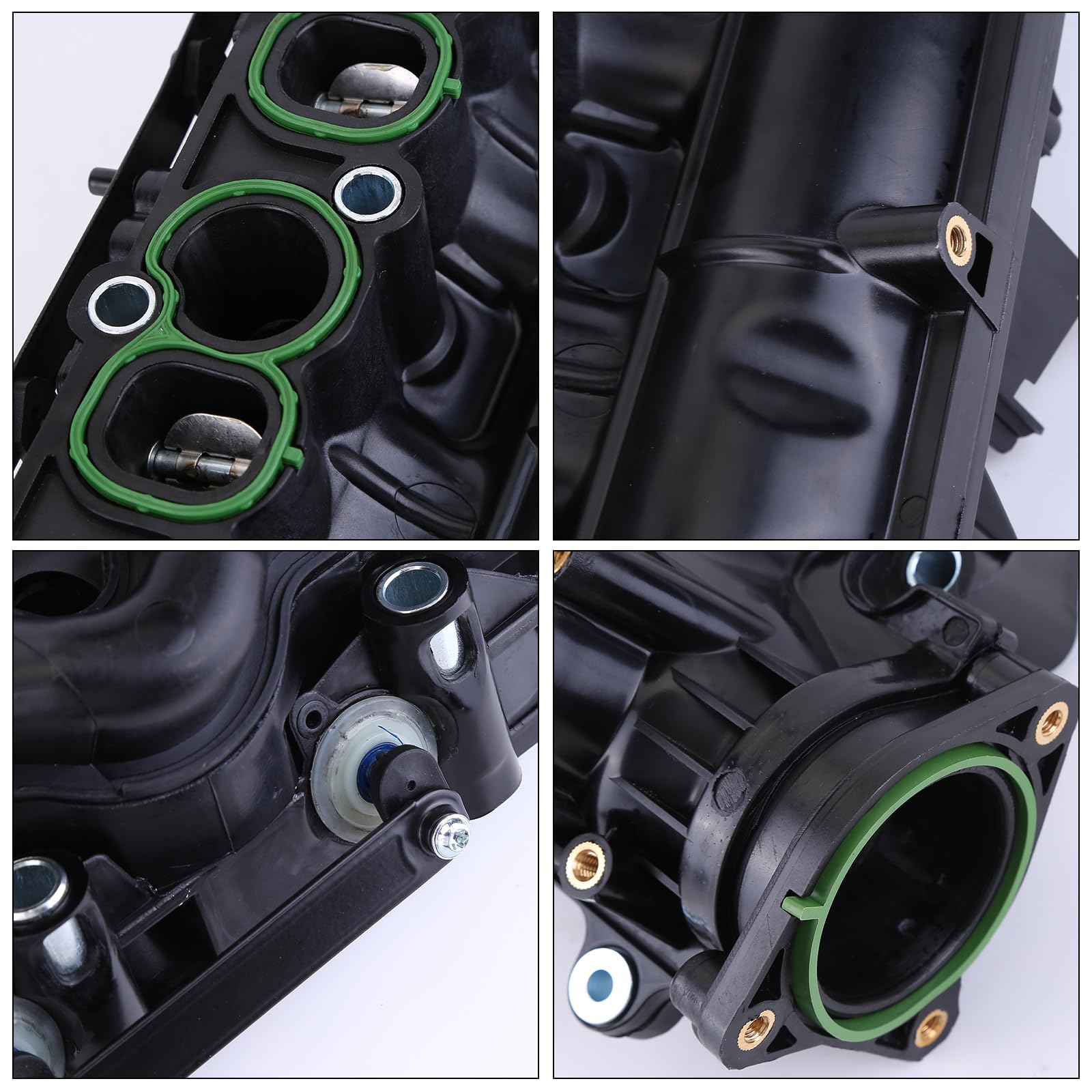 Colector de admisión de motor compatible con Opel Astra J Insignia A Zafira C 2.0 CDT sustituye 55571993 kit de colector de admisión con junta y solapas