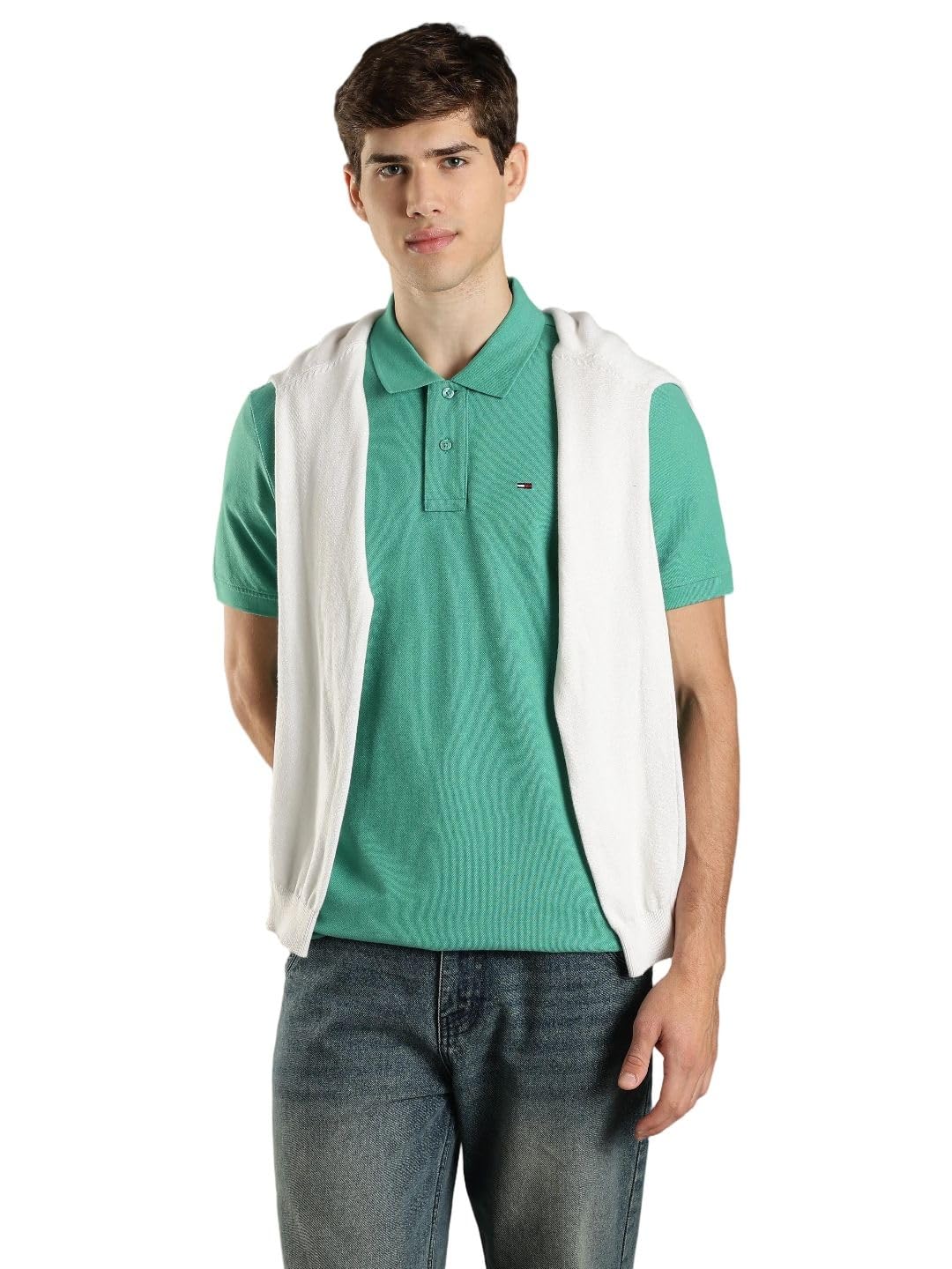 tommy hilfiger Solid Regular fit Cotton Polo t-Shirt-picture-34