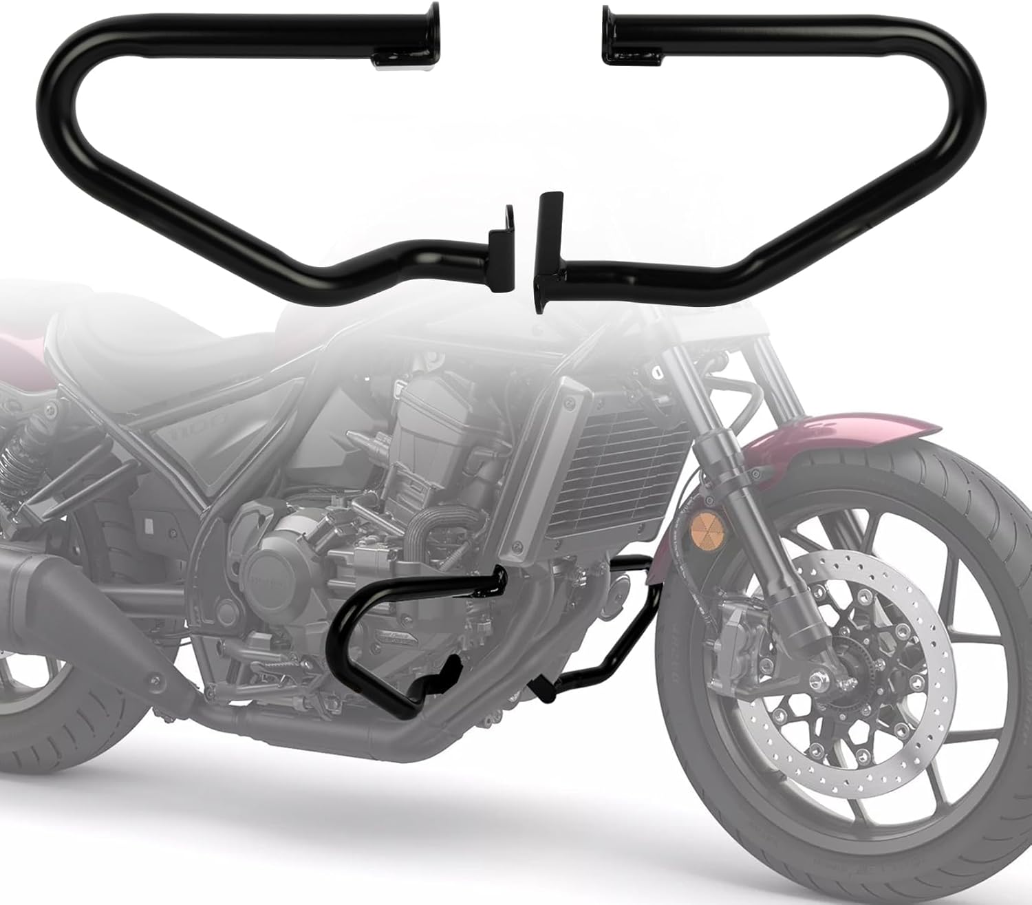 Rebel 1100 Crash Bar with Installation Instruction- PSLER Engine Guard Highway Crash Bars for CMX Rebel 1100 Rebel1100 DCT Rebel 1100T 2021 2022 2023 2024 2025 Motorcycle Falling Protection