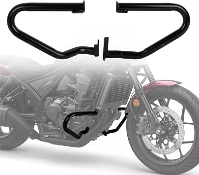 Crash Bar for Rebel 1100 with Installation Instruction- PSLER Engine Guard Highway Crash Bars for CMX Rebel 1100 Rebel1100 DCT Rebel 1100T 2021 2022 2023 2024 2025 Motorcycle Falling Protection