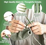13 Pairs Interchangeable Circular Knitting Needles US 2.5-15/3.0-10.0 mm | Complete 26 pcs Aluminum knitting needle set with 13 sizes, smooth tips, including case and 4 Cables for beginners and pros