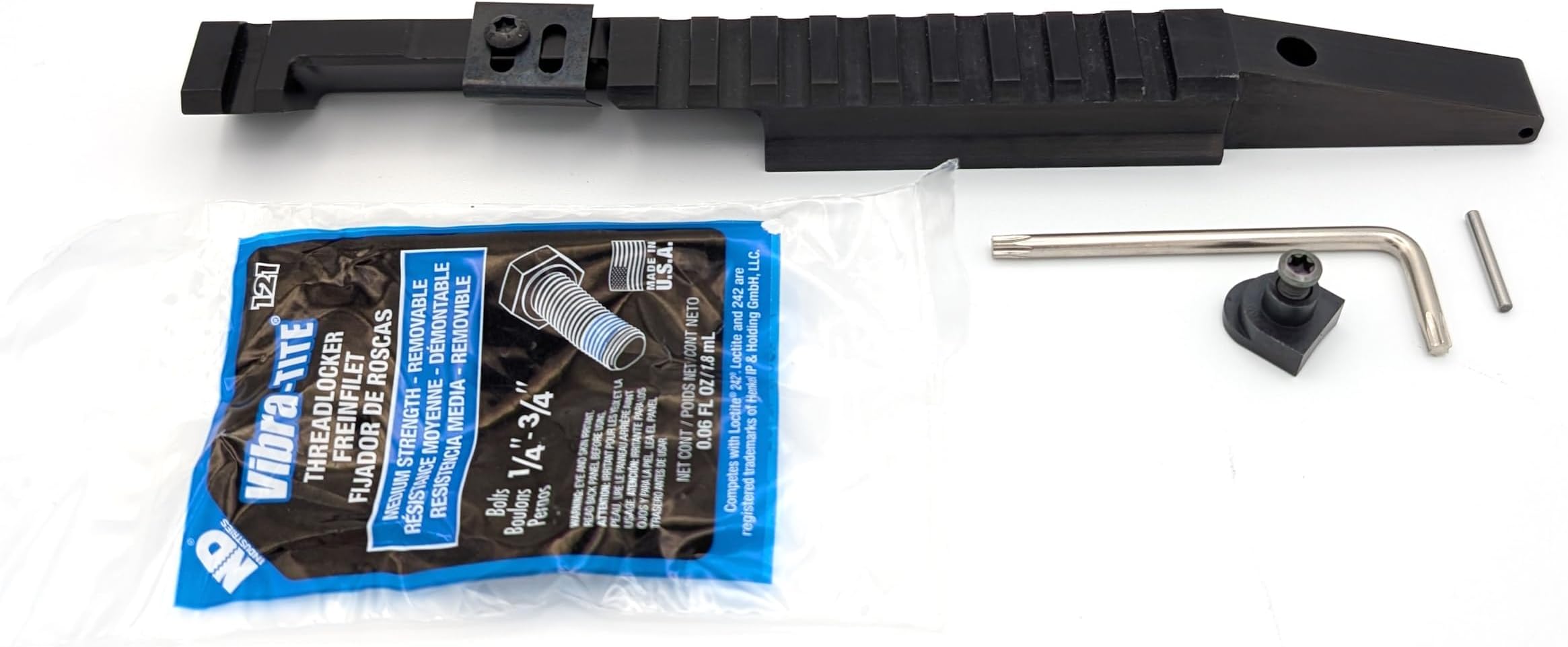 BadAce Low-Profile Picatinny Rail NDT (No Drill-Tap) Scope Mount for Swiss K31