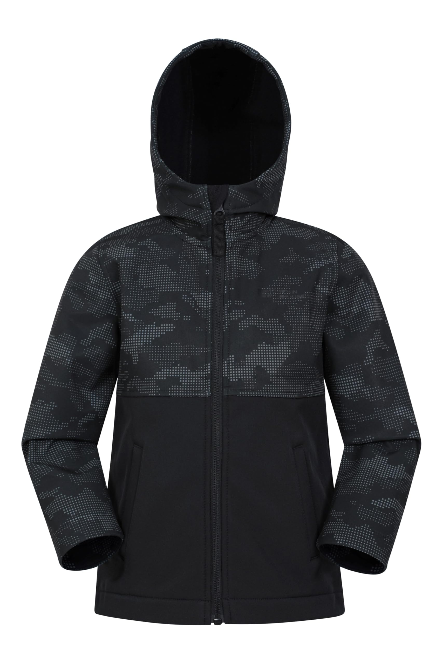 Mountain Warehouse Veste softshell Exodus pour enfants à imprimé camouflage - Imperméable, garçons et filles