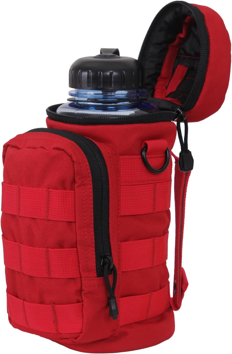 Rothco Tactical Water Bottle Pouch - MOLLE Compatible Hydration Accessory 32 Ounces (Red)