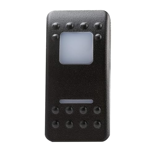 Miniatura 25 de Amarine Made Interruptor basculante impermeable de 12 V 20 A, interruptor de 2 posiciones, barco, DPDT, 7 pines con 2 luces LED (azul)