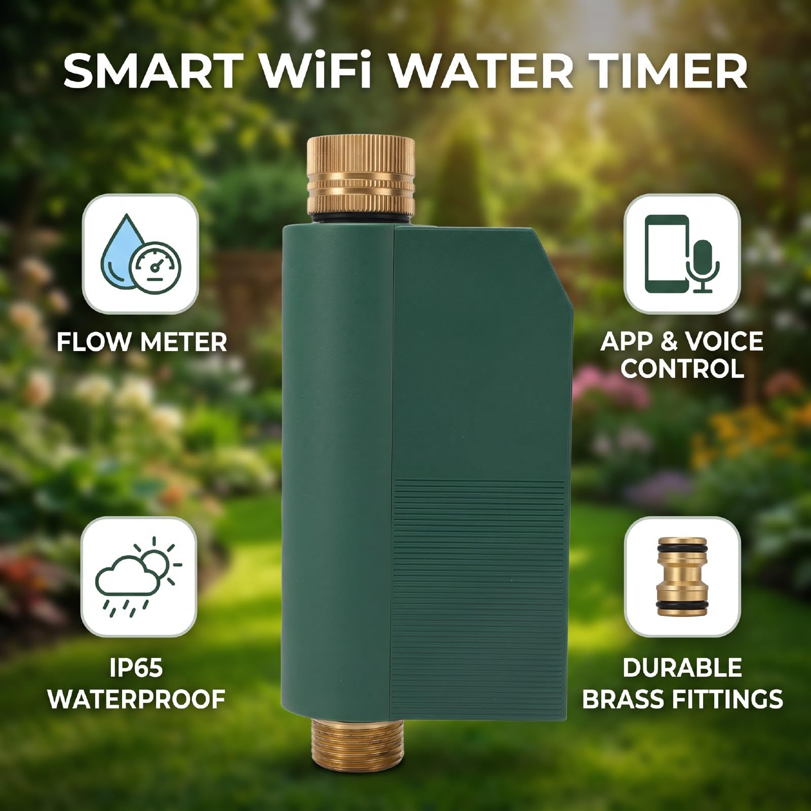 YWBL-WH Timer Wody WiFi, Sterowanie Głosowe w Aplikacji