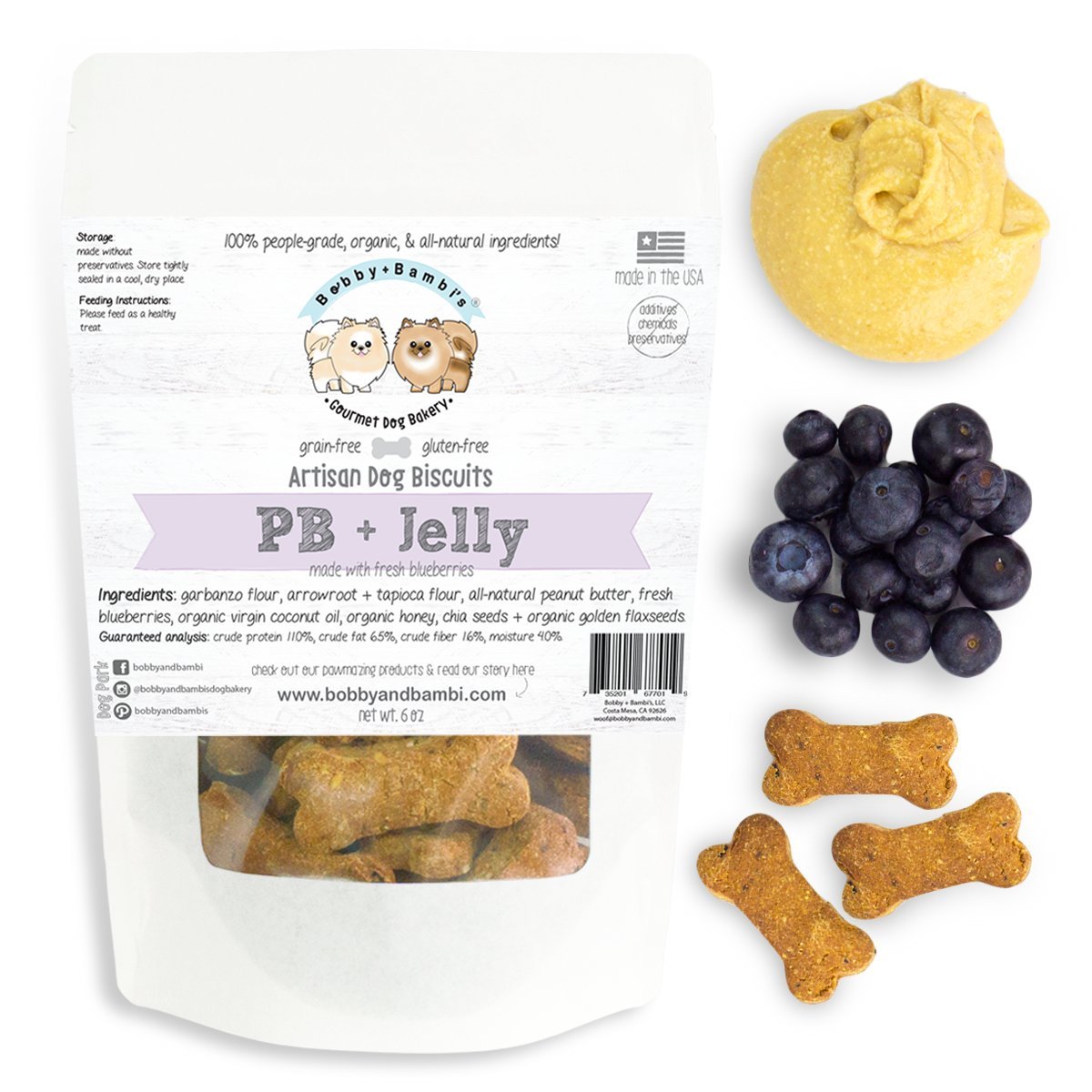 Bobby Bambis Gourmet Dog Bakery Grain Free Dog Treats