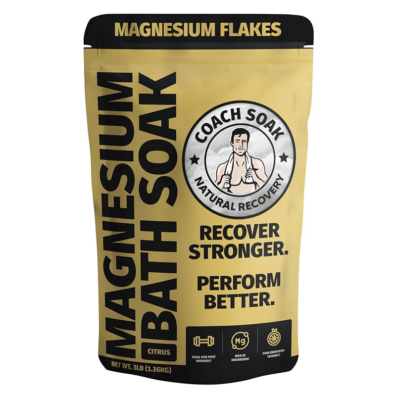 Coach Soak Sais de Banho de Magnésio com Fragrância Cítrica, 1,36 kg