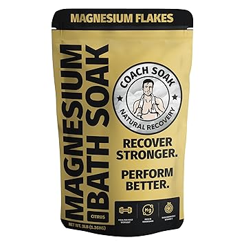 Coach Soak Magnesium Bath Soak - 3 lb, Energizing Citrus Bath Salts