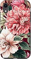 Vista 1 de Funda para iPhone XR con diseño floral rosa y hermosas flores