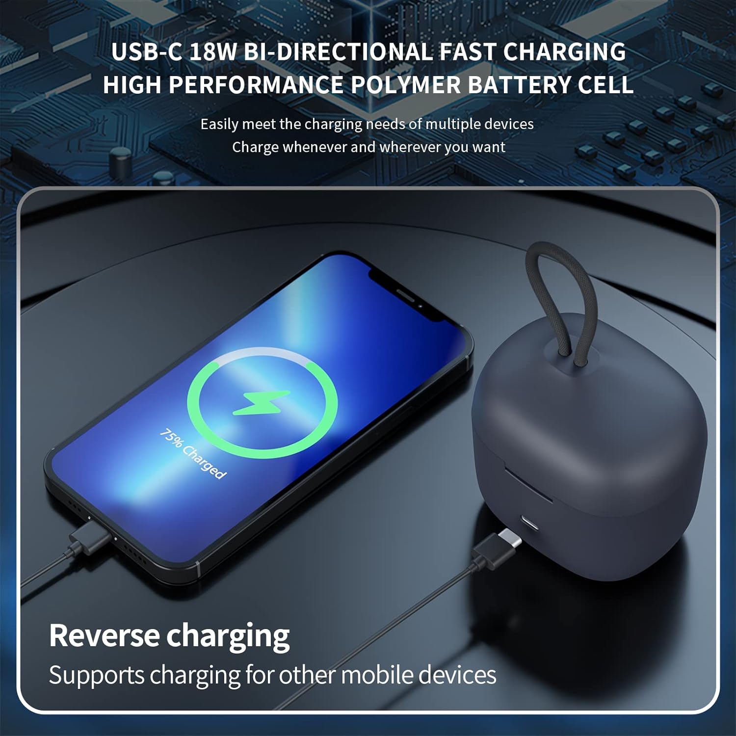 Buy TELESIN Wireless Charging Case for Rode Go i ii Go 2, Large Capacity Quick Charge Battery
