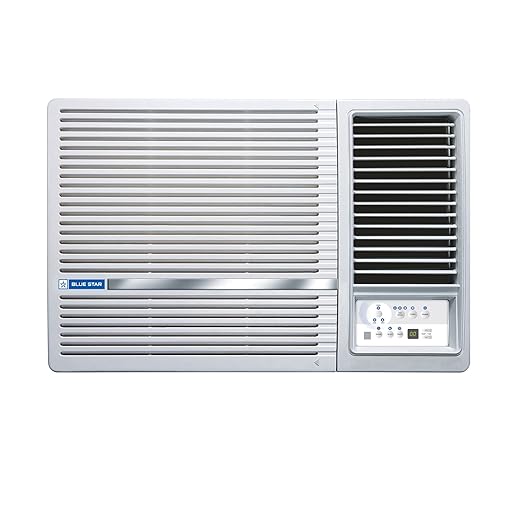 Blue Star 1.5 Ton 5 Star Inverter Window AC (Copper, Inverter Compressor Technology, Turbo Cool, Energy Saver, Multi Sensors, Comfort Sleep, Self Diagnosis, 2D Swing, 2023 Model, WIB518LN, White)