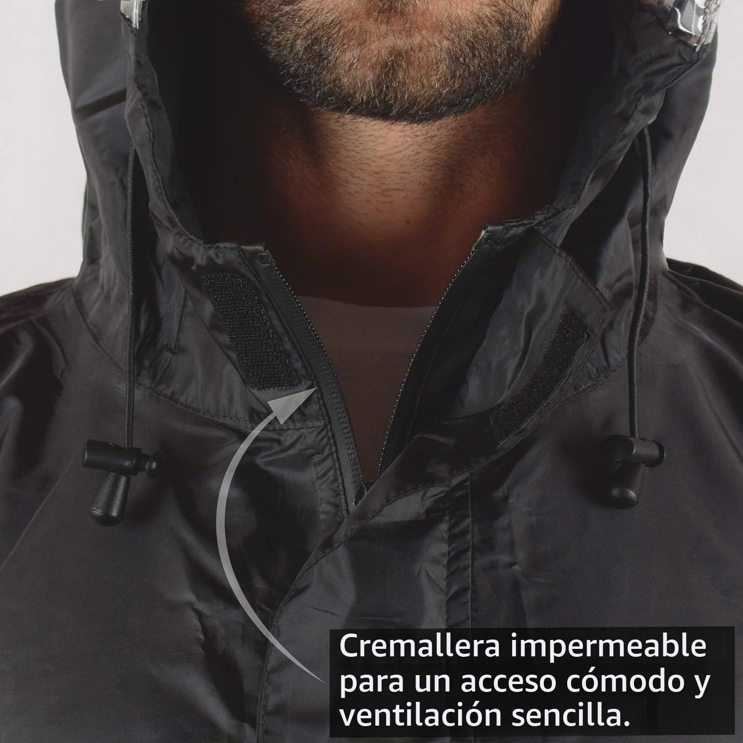 Outdoro RP-10-SW, Poncho de lluvia capa de lluvia chaqueta de lluvia Hombre, 155-195