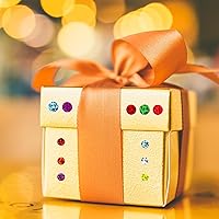 Vista 6 de 2530 Pcs Shinny Round Dot Stickers Laser Color Coding Labels Glitter Circle Dot Labels 16 Colors Colorful Coding Label Sticker for Home Office