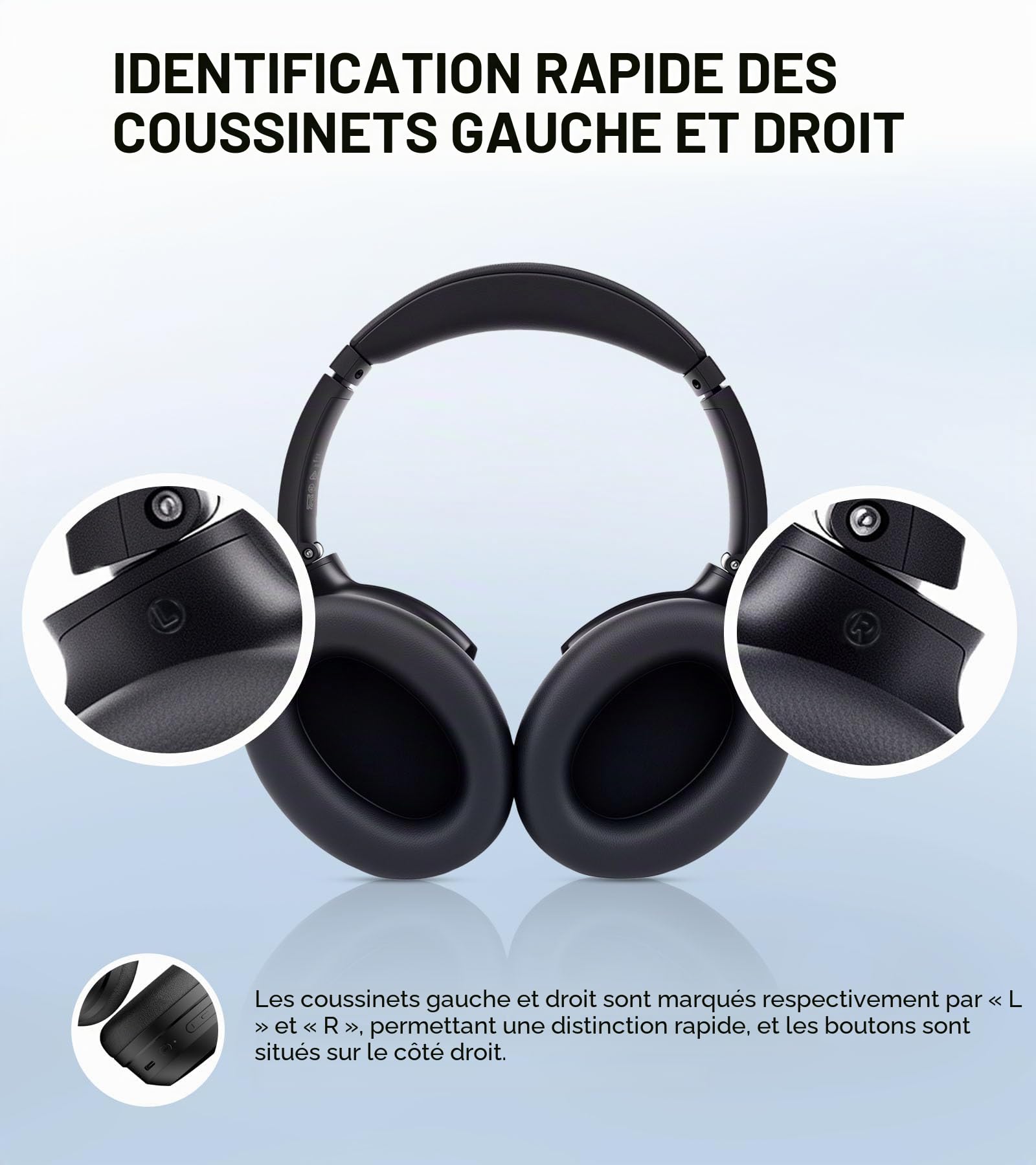 Edifier WH700NB Pro Casque sans Fil Supra-auriculaire avec réduction Active du Bruit -43 DB, Audio Haute résolution, AAC, Bluetooth V5.4, Connexion Multi-Points, appels clairs AI, Charge Rapide,