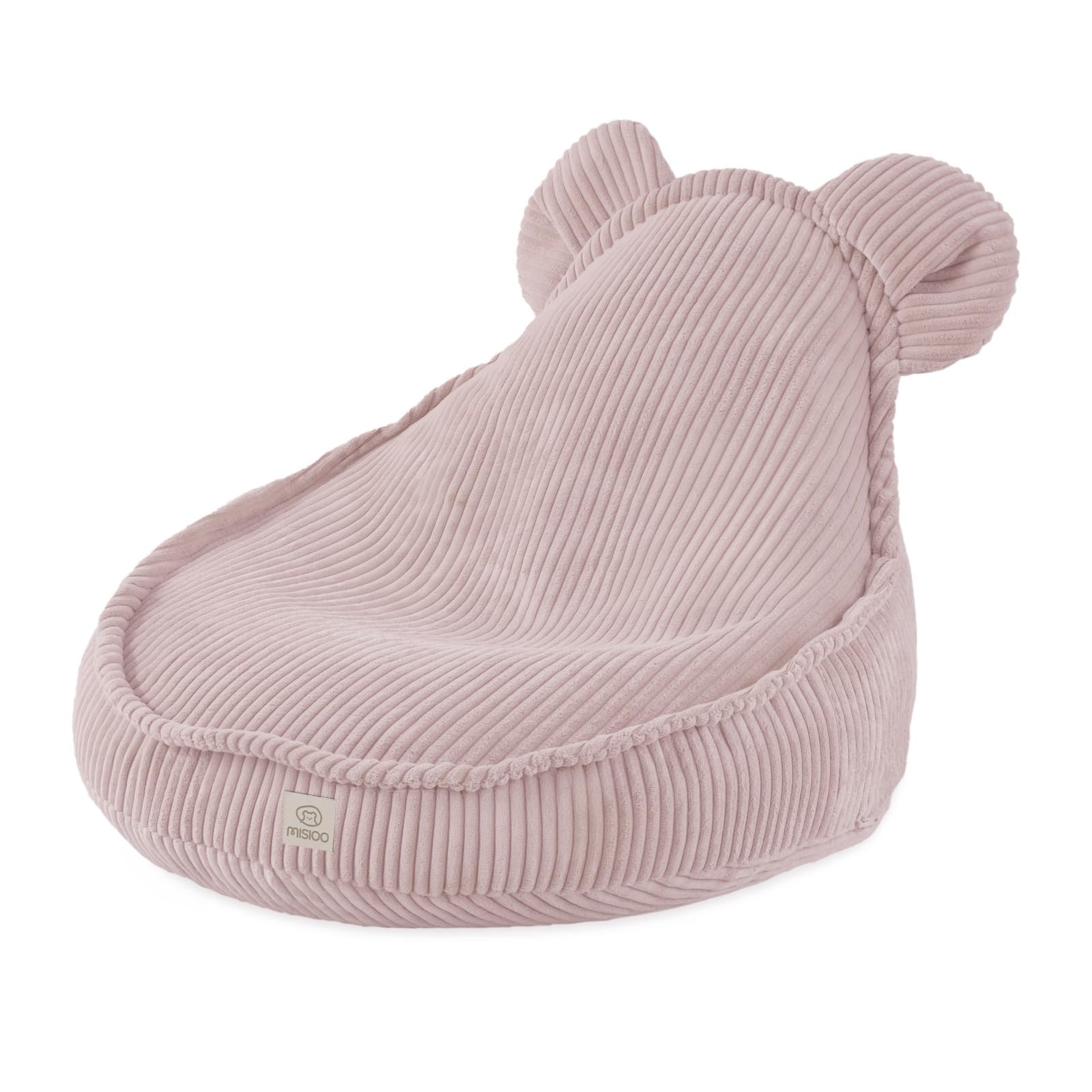 MISIOO Pouf pour enfant - Avec rembourrage - Housse lavable - Corduroy de qualité supérieure 100 % polyester - Stable et doux - Dimensions 68 x 45 cm - Pour chambre d'enfant