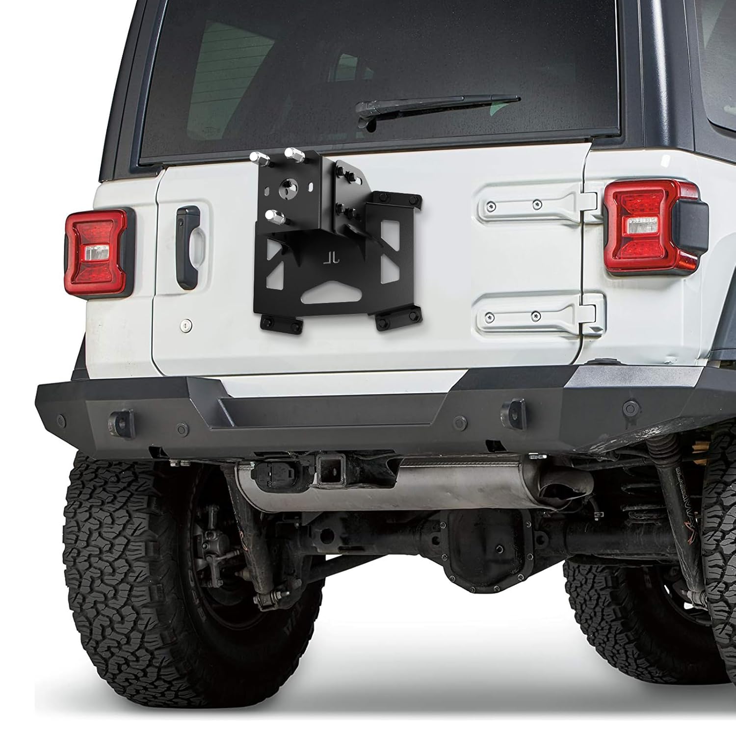 Adjustable jl Spare Tire Carrier Composition 2018 2019 2020 2021 2022 2023 2024 (Includes 4XE Models) Jeep Wrangler JL JLU 2/4 Doors with Camera Slot (Without Camera) Up to 40 inch