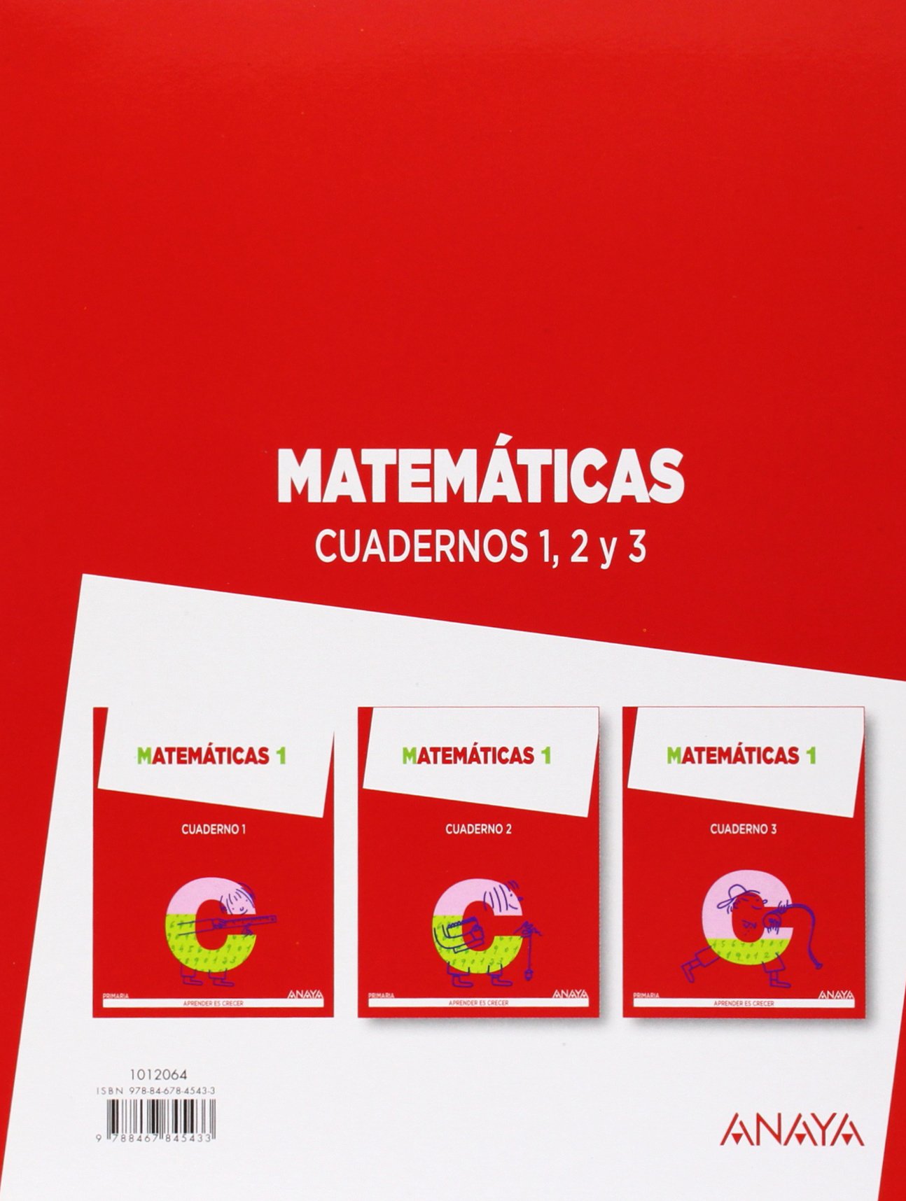 Matemáticas 1. Cuaderno 2. (Aprender es crecer) - 9788467845433