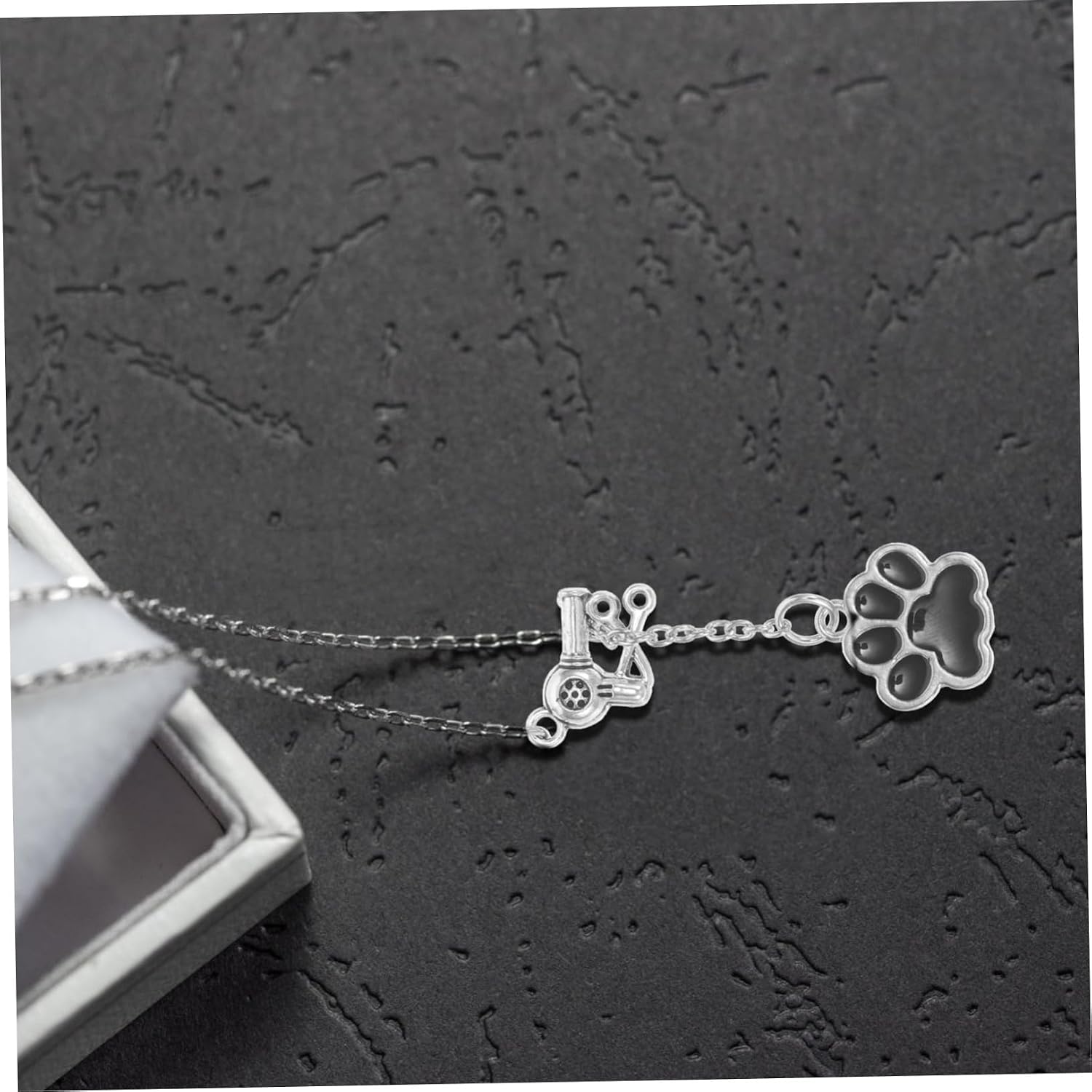 Cartoon Dog Necklace Decorative PET Pendant Chain for Dogs and Cats Creative Jewelry Accessory