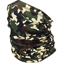 JHYWELL Cooling Neck Gaiter Face Mask, UV Protection Masks Gator, Windproof Bandana for Skiing, Fishing, Hiking, Cycling