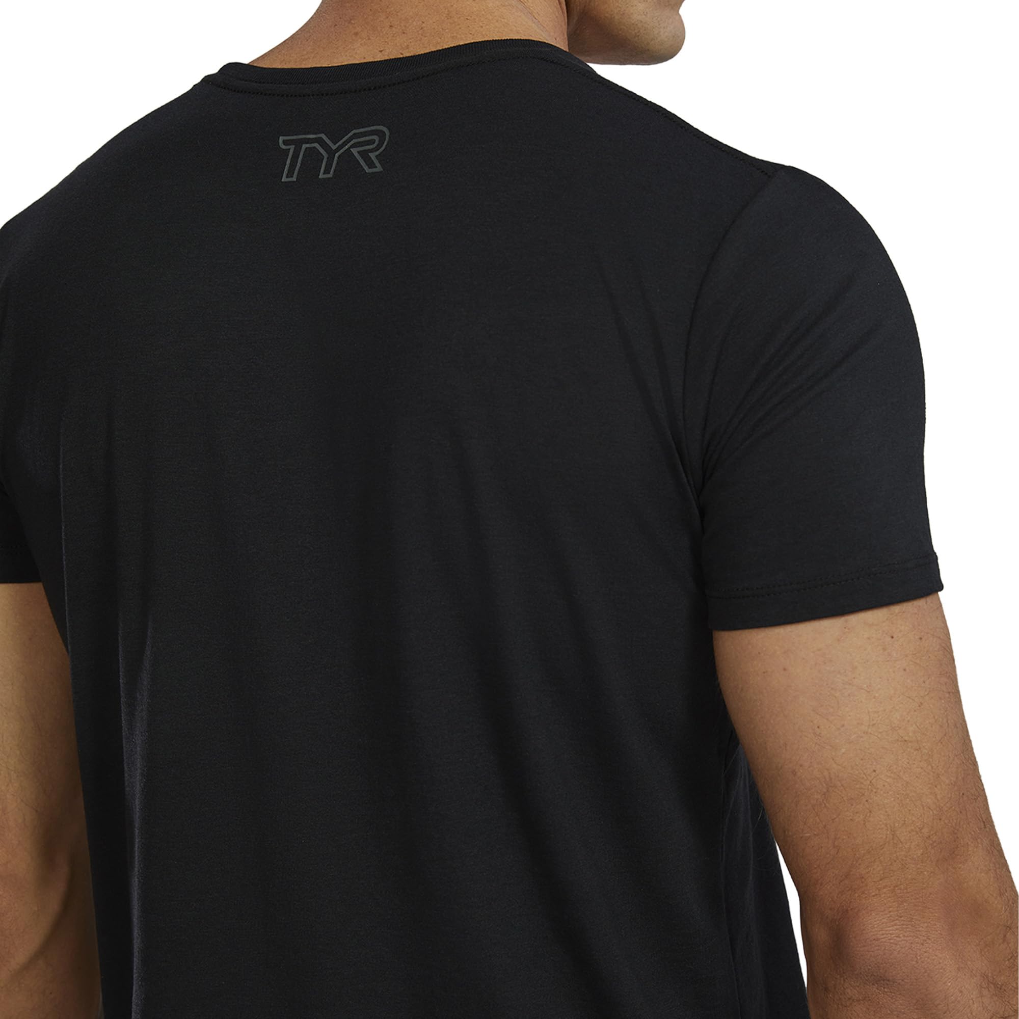 TYR Ultrasoft lekka koszulka z krótkim rękawem z dużym logo Tech