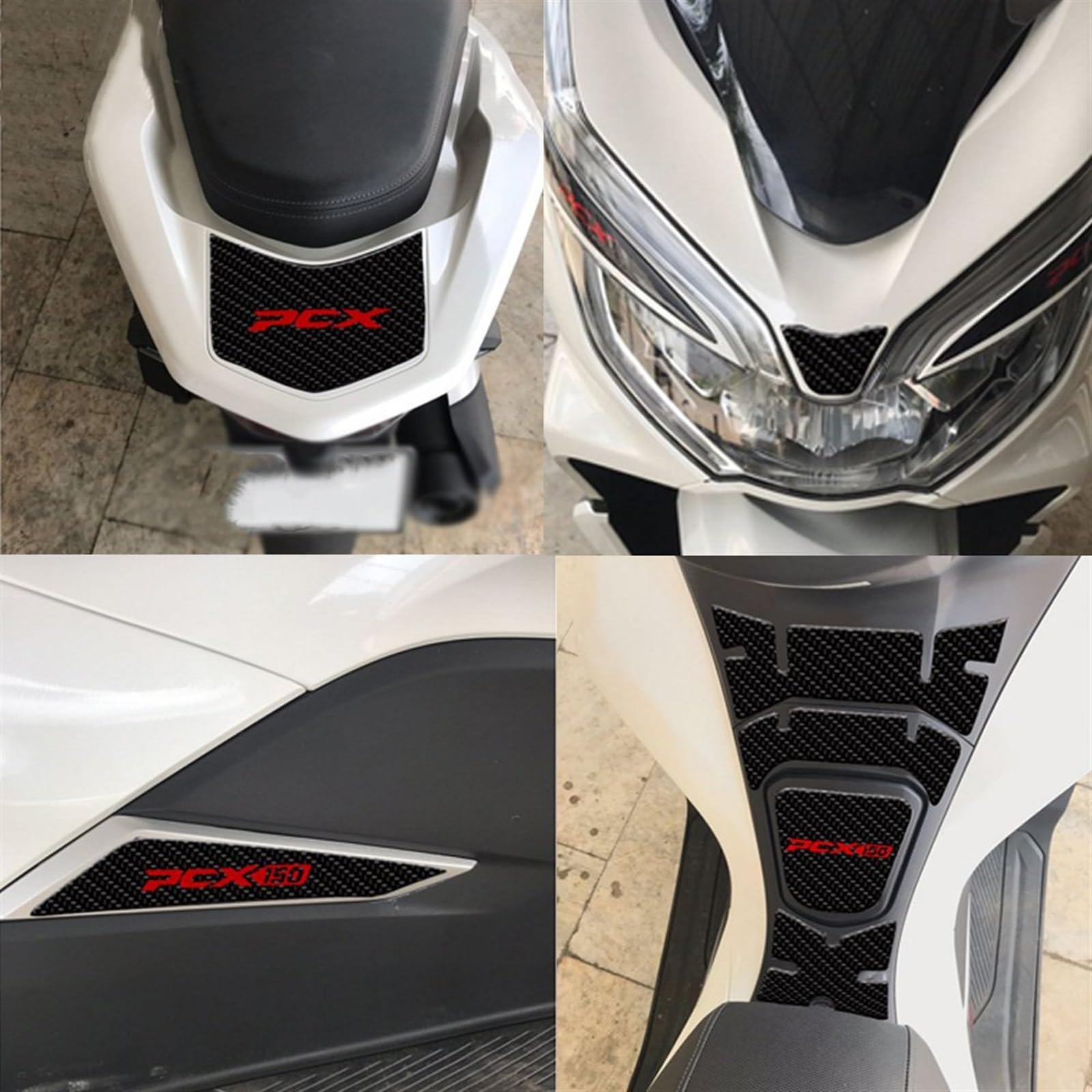Adesivi Serbatoio Per Honda PCX 125/150 2017-2019 – Decalcomanie In Resina, Colore Grigio Scuro