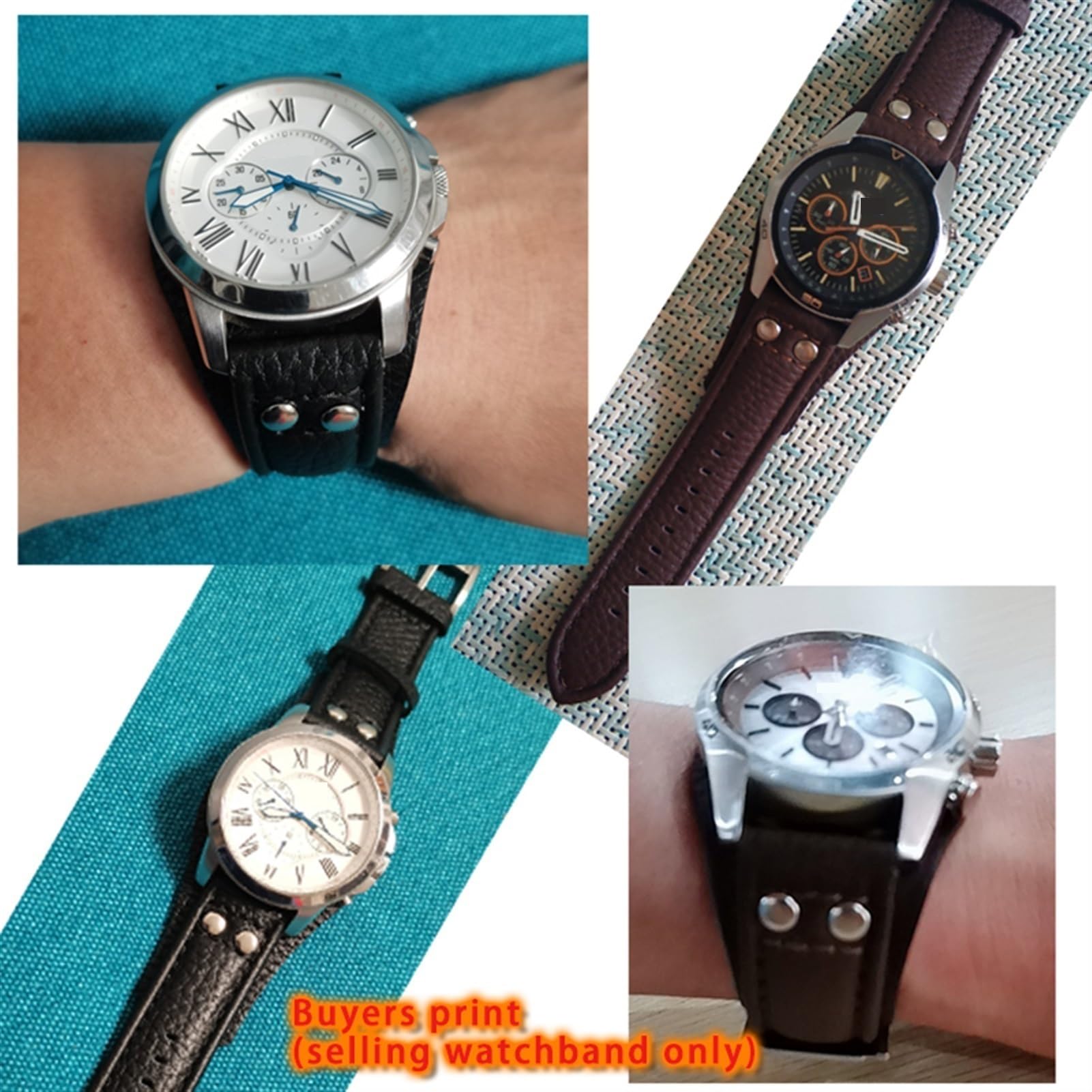 JDIME Dla CH2891CH3051 CH2564 CH2565 Watch Band Prawdziwy męski pasek 22 mm skórzane paski do zegarków z matową skórzaną bransoletą