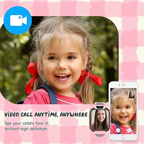 Miniatura 6 de Reloj GPS para niños con tarjeta SIM 2G, rastreador inteligente impermeable para niños y niñas de 3 a 12 años, llamadas de 2 vías, botón SOS, sin