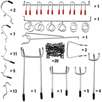 キュージョン　ディスプレイボード　フック付き 楽天市場】マルチディスプレイボード(小)45穴 50枚吊り下げ什器