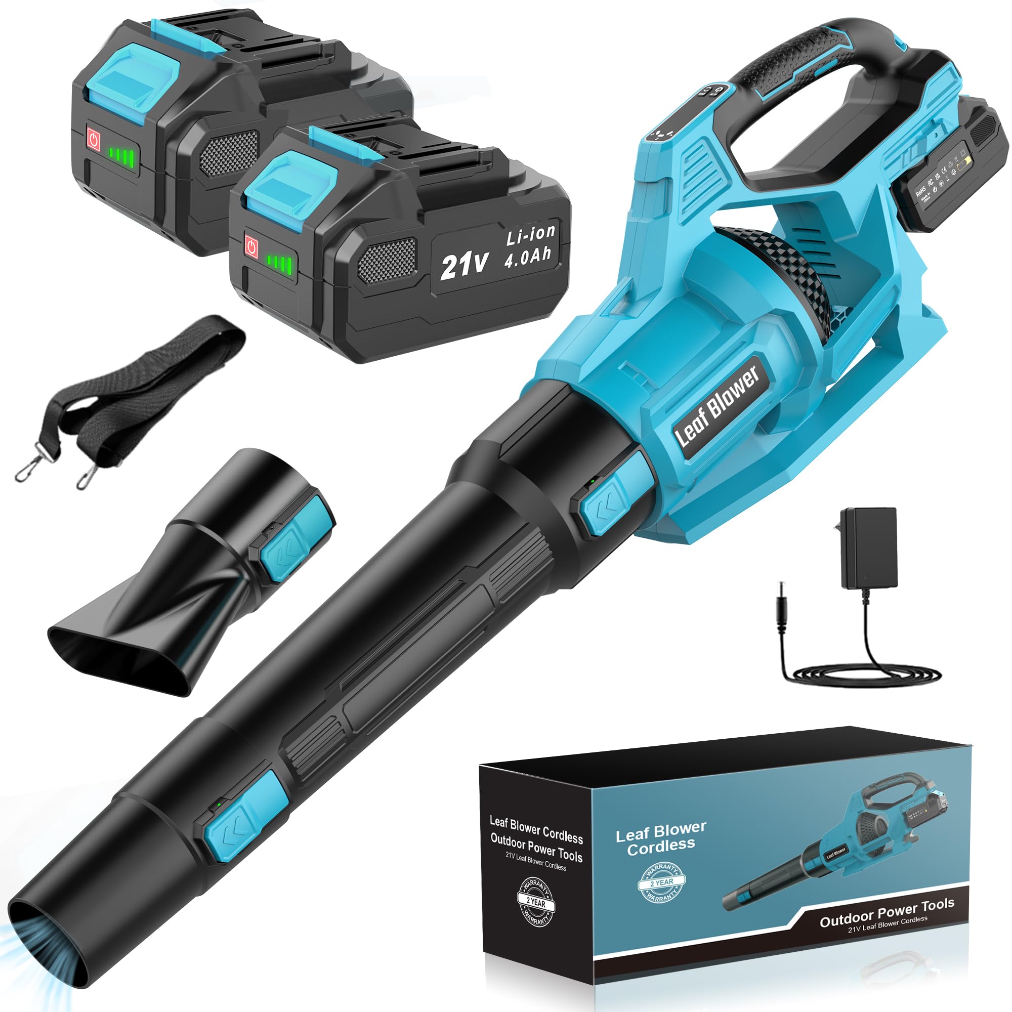 LEEIKOO Cordless Leaf Blower, 2 Batteries Review – Best Value for Money?