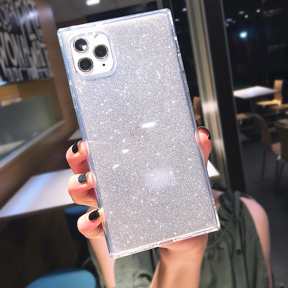 Coque iPhone 16 Pro Max à paillettes fluorescentes et design transparent souple - 8