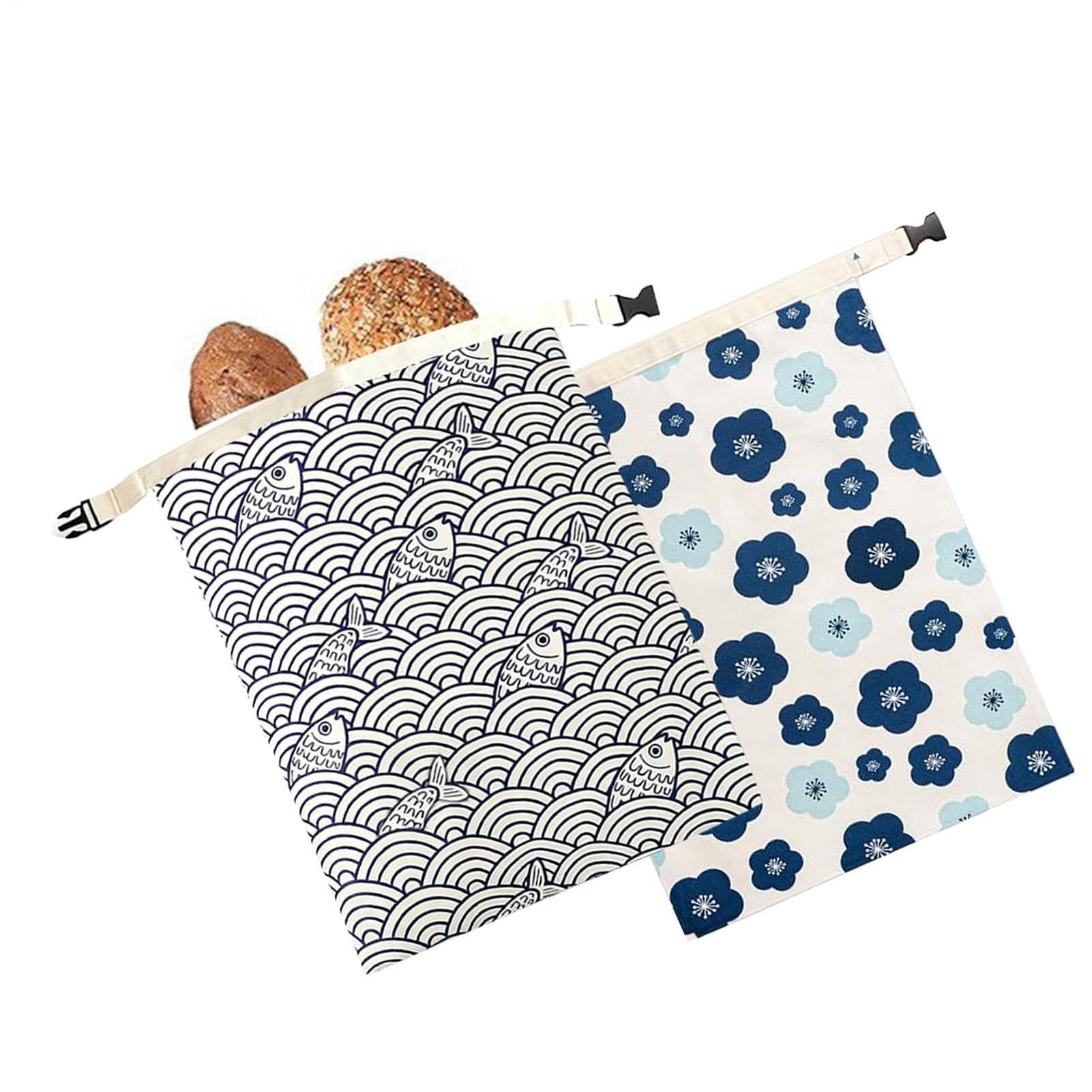 Bolsas de pan de algodón reutilizables y ecológicas para cocina
