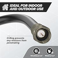Vista 4 de THE CIMPLE CO Conector de crimpado coaxial para cable coaxial RG6. Incluye junta tórica y gel para sello a prueba de clima, uso en interiores
