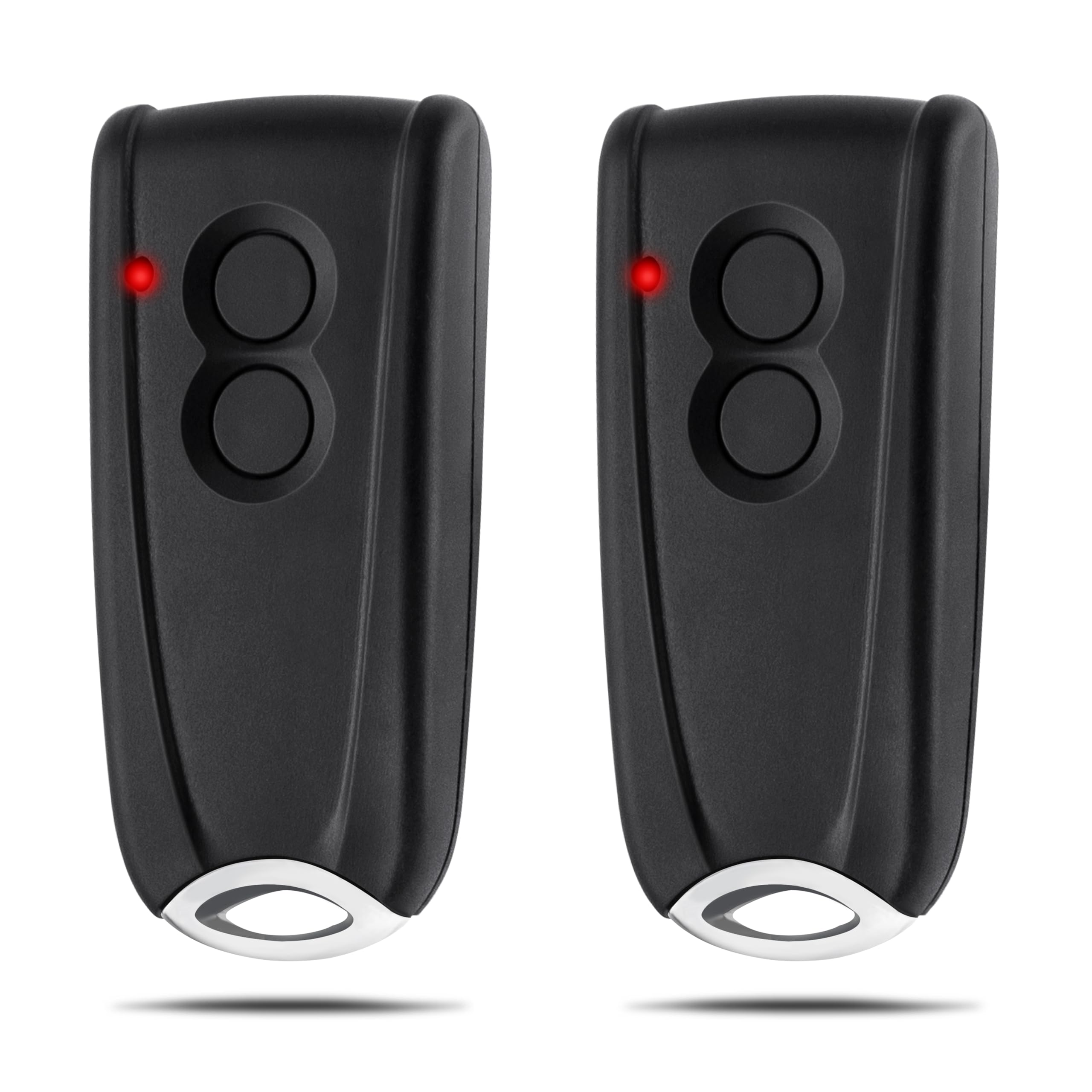 pepape 2 pezzi apriporta del garage telecomando per trasmettitore manuale EcoStar RSC2-433 RSE2-433, con fondo in metallo, compatibile con azionamento per porta del garage Hörmann Liftronic 500/700