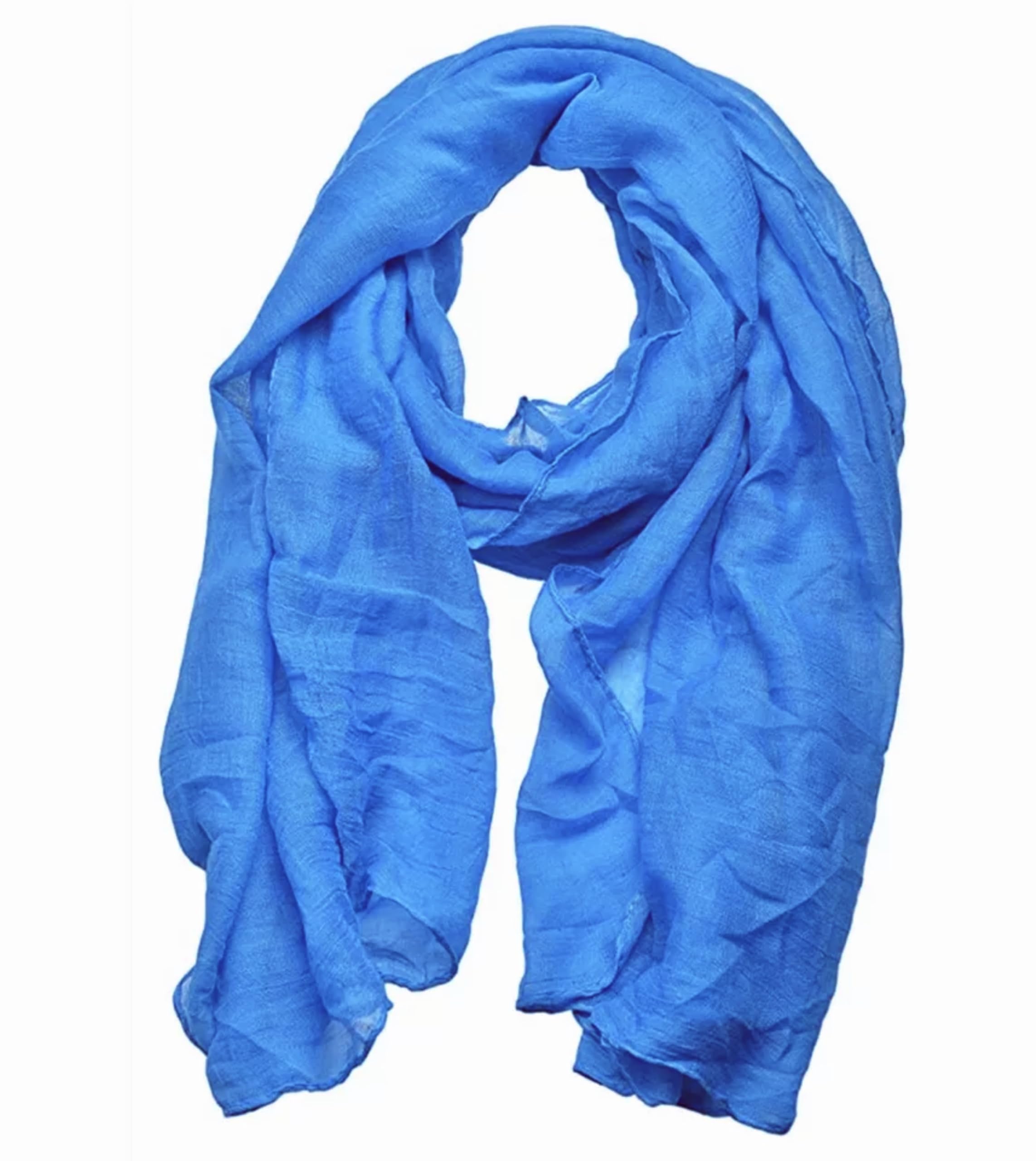 A Liittle Tree Women's Blue "A Liittle Tree"-Lady Fashion Hijab Stylish Soft Scarf Shawl Neck Wrap Headscarf Stole (Plain )
