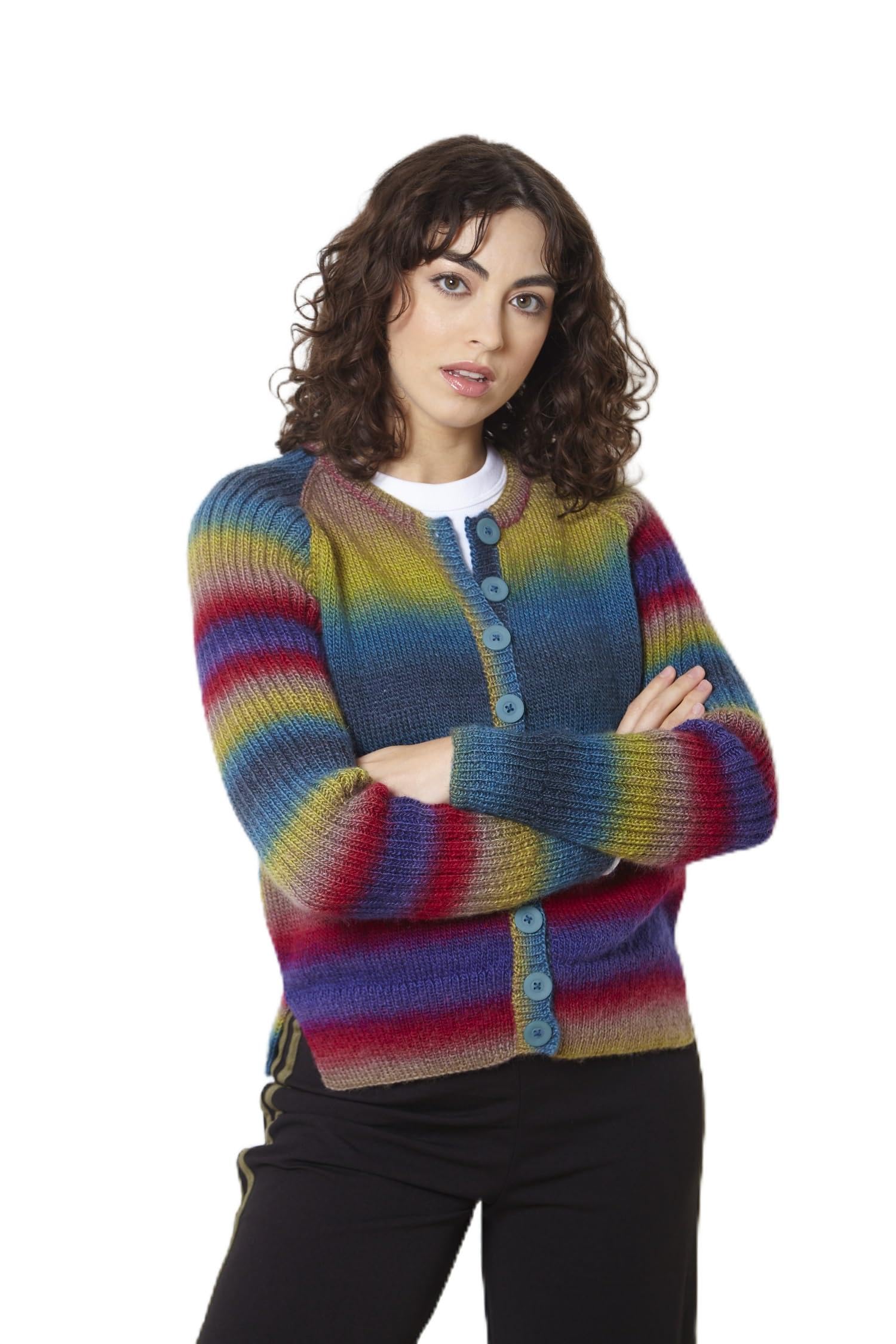 King Cole Knitting Pattern Double Knit Ladies Vibrant Sweater & Cardigan (6152)