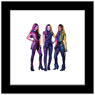 Trends International Gallery Pops Disney Descendants 3 - Hero Group Wall Art Wall Poster, 12" x 12", Black Framed Version
