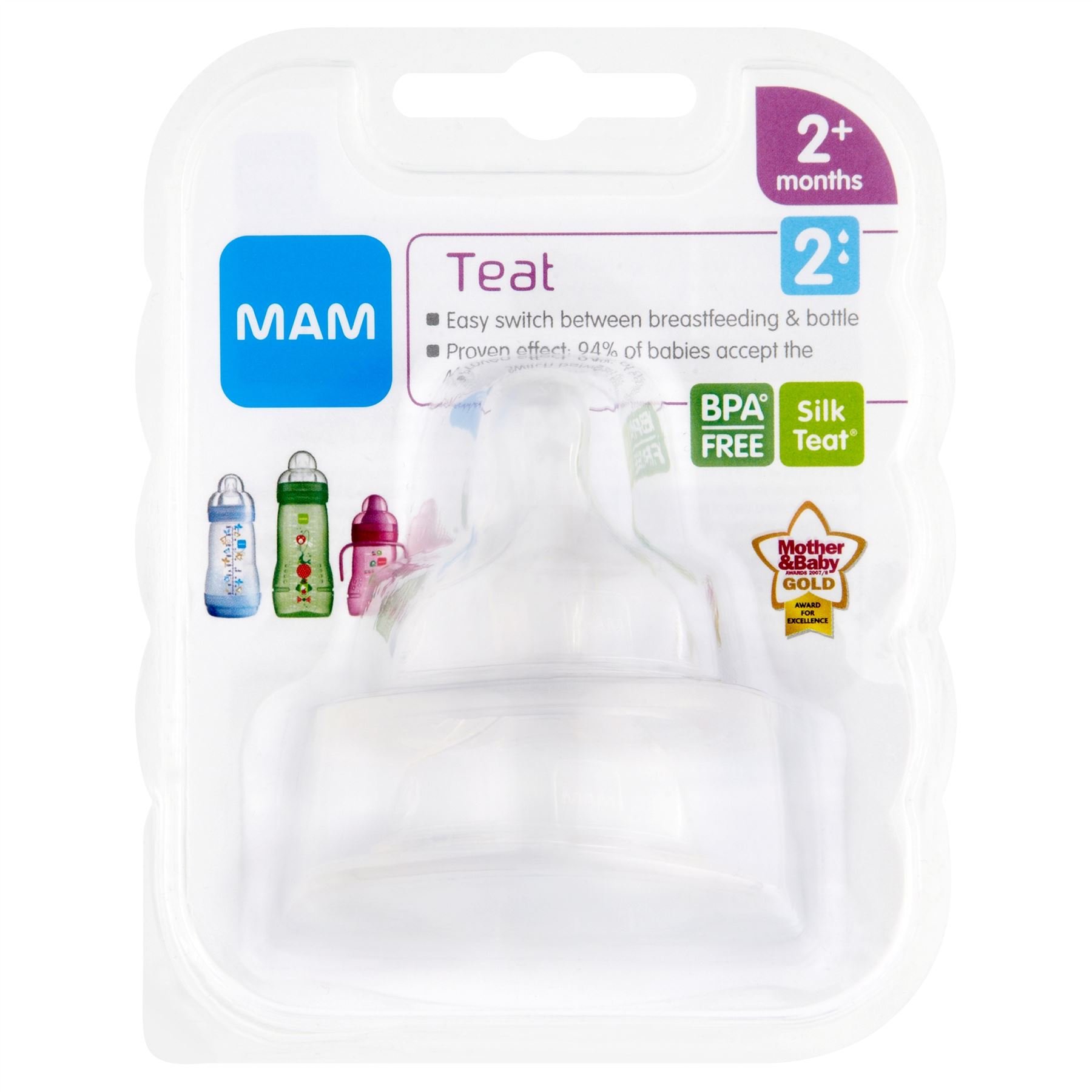 MAM Teat 2 Medium Flow 2