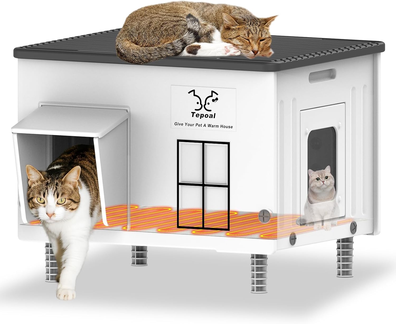 Indestructible Heated Cat House for Outside