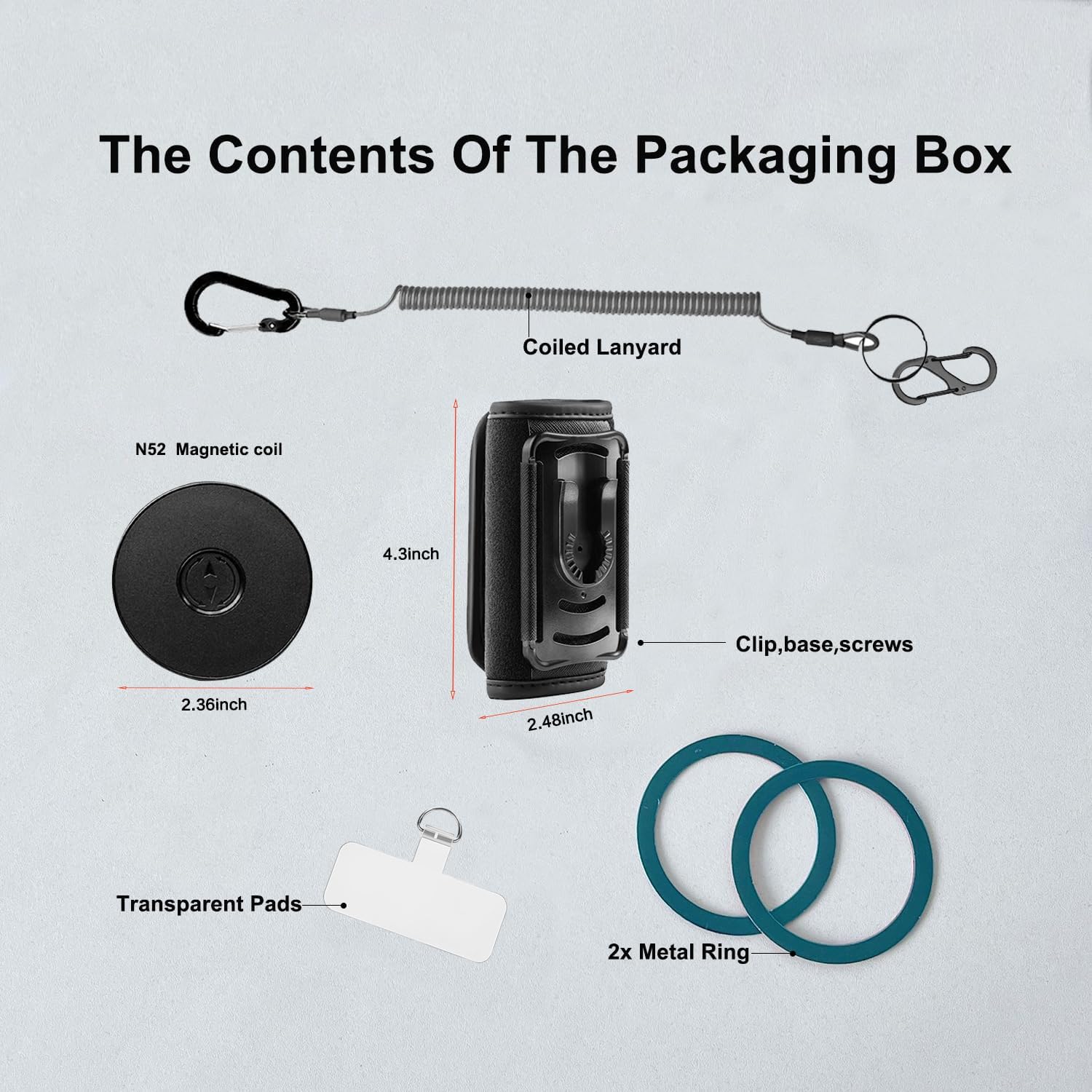 Magnetic Phone Holder for Shoulder Strap,Phone Backpack Clamp Mount,Compatible with iPhone 16/15/14/13/12,Fit Hiking/Climbing/Outdoor and Free Your Hand - Image 7